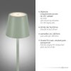 Illuminazione Leuchten Direkt EURIA Lampada da terra LED Verde, 1-Luce