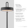 Illuminazione Leuchten Direkt AMAG Lampada da tavolo LED Nero, 1-Luce