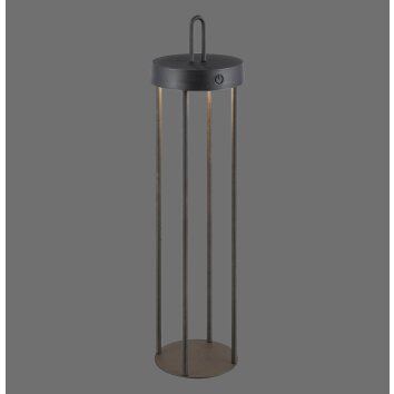 Illuminazione Leuchten Direkt ANSELM Lampada da terra LED Nero, 1-Luce