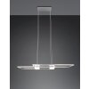 Illuminazione Trio Leuchten ALBANY Lampada a sospensione LED Nichel opaco, 1-Luce, Telecomando