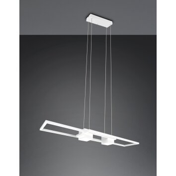 Illuminazione Trio Leuchten ALBANY Lampada a sospensione LED Bianco, 1-Luce, Telecomando