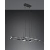 Illuminazione Trio Leuchten ALBANY Lampada a sospensione LED Nero, 1-Luce, Telecomando