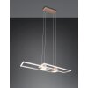 Illuminazione Trio Leuchten ALBANY Lampada a sospensione LED Marrone, 1-Luce, Telecomando