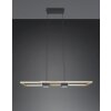 Illuminazione Trio Leuchten ALBANY Lampada a sospensione LED Nero-Oro, 1-Luce, Telecomando