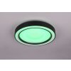 Illuminazione Reality Arco Plafoniera LED Nero, 1-Luce, Telecomando, Cambia colore