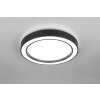 Illuminazione Reality Arco Plafoniera LED Nero, 1-Luce, Telecomando, Cambia colore