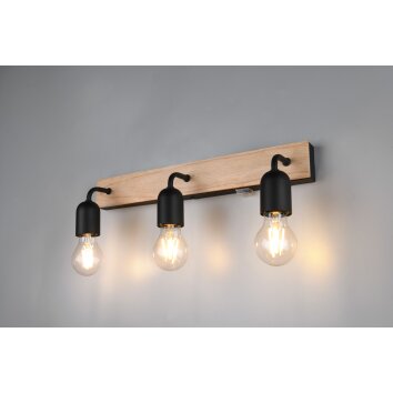 Illuminazione Trio Leuchten Arturo Applique Legno chiaro, 3-Luci