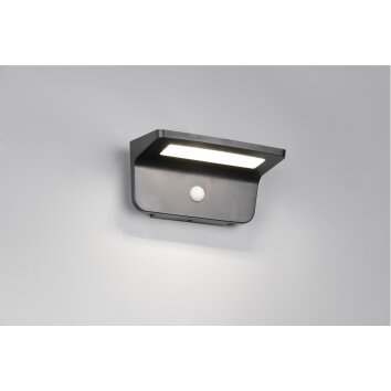 Illuminazione Reality Atico Applique LED Nero, 1-Luce, Sensori di movimento