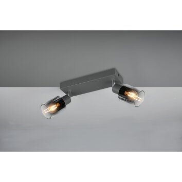 Illuminazione Reality Cadiz Faretto da soffitto Antracite, 2-Luci