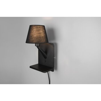 Illuminazione Trio Leuchten Comfort Applique Nero, 1-Luce