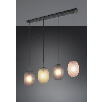 Illuminazione Trio Leuchten Facette Lampada a sospensione Nero, 4-Luci