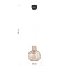 Illuminazione Trio Leuchten GILA Lampada a sospensione Beige, 1-Luce