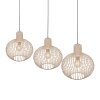 Illuminazione Trio Leuchten GILA Lampada a sospensione Beige, 3-Luci