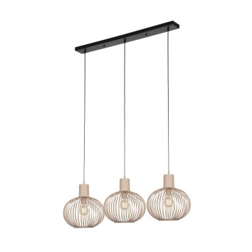 Illuminazione Trio Leuchten GILA Lampada a sospensione Beige, 3-Luci