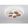 Illuminazione Trio Leuchten Mandala Plafoniera LED Grigio, 1-Luce, Telecomando