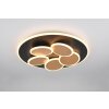 Illuminazione Trio Leuchten Mandala Plafoniera LED Nero-Oro, 1-Luce, Telecomando