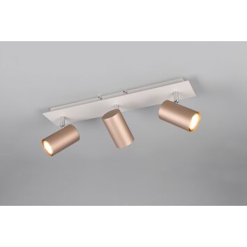 Illuminazione Trio Leuchten Marley Faretto da soffitto Marrone, 3-Luci