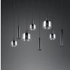 Illuminazione Trio Leuchten Mataro Nero, 8-Luci