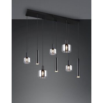Illuminazione Trio Leuchten Mataro Nero, 8-Luci