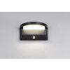 Illuminazione Reality Moro Applique LED Nero, 1-Luce, Sensori di movimento