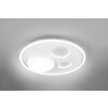 Illuminazione Trio Leuchten Pebble Plafoniera LED Bianco, 1-Luce, Telecomando