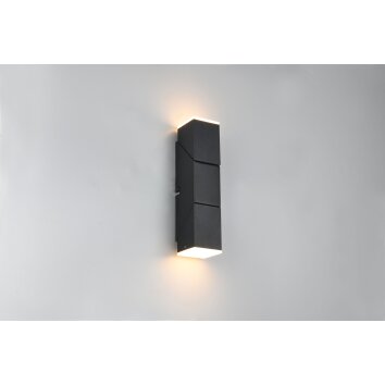 Illuminazione Trio Leuchten Raglan Applique LED Nero, 2-Luci