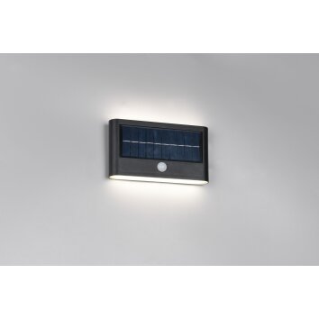 Illuminazione Reality Ramos Applique LED Nero, 1-Luce, Sensori di movimento