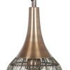 Illuminazione Trio Leuchten SORAYA Lampada a sospensione Ottone antico, 1-Luce