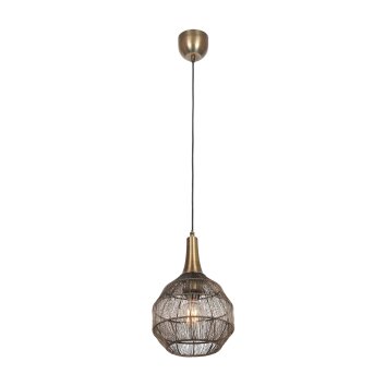 Illuminazione Trio Leuchten SORAYA Lampada a sospensione Ottone antico, 1-Luce