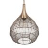 Illuminazione Trio Leuchten SORAYA Lampada a sospensione Ottone antico, 1-Luce