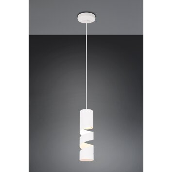 Illuminazione Trio Leuchten Stream Lampada a sospensione Bianco, 1-Luce