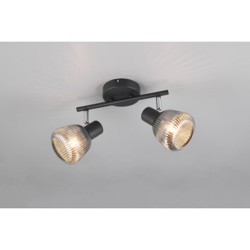 Illuminazione Trio Leuchten Tarifa Faretto da soffitto Nero, 2-Luci