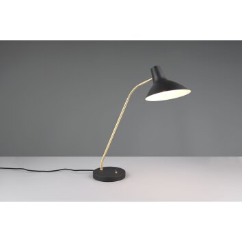 Illuminazione Trio Leuchten Traveller Lampada da tavolo Nero-Oro, 1-Luce