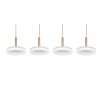 Illuminazione Trio Leuchten Celeste Lampada a sospensione LED Marrone, 1-Luce