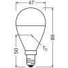 Illuminazione Osram E14 7.5 Watt Bianco caldo 806 Lumen