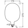 Illuminazione Osram E27 7.3 Watt Bianco caldo dimmerabile 806 Lumen