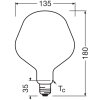 Illuminazione Osram E27 7.3 Watt Bianco caldo dimmerabile 806 Lumen