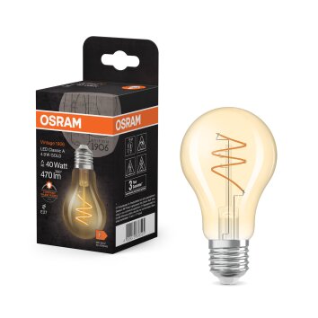 Illuminazione Osram E27 4.9 Watt Bianco caldo 470 Lumen