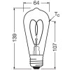 Illuminazione Osram E27 7.2 Watt Bianco caldo dimmerabile 806 Lumen