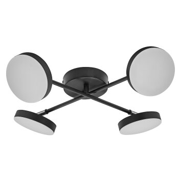 Illuminazione Ledvance DECOR Applique e plafoniera LED Nero, 4-Luci