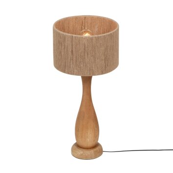 Illuminazione Trio Leuchten TOBA Lampada da tavolo Legno chiaro, 1-Luce