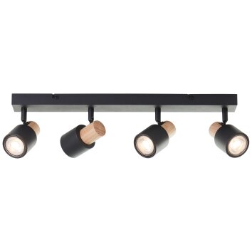 Illuminazione Brilliant Pini Faretto da soffitto Nero, 4-Luci