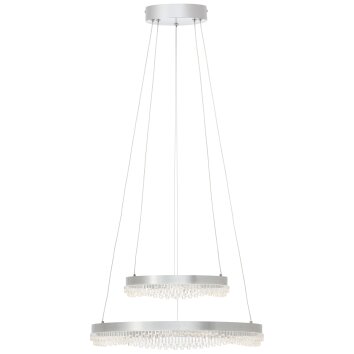 Illuminazione Brilliant Aurora Lampada a sospensione LED Argento, 1-Luce, Telecomando