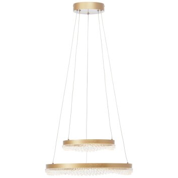 Illuminazione Brilliant Aurora Lampada a sospensione LED Oro, 1-Luce, Telecomando