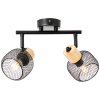 Illuminazione Brilliant Giada Faretto da soffitto Nero, 2-Luci