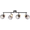 Illuminazione Brilliant Giada Faretto da soffitto Nero, 4-Luci