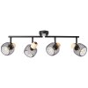 Illuminazione Brilliant Giada Faretto da soffitto Nero, 4-Luci