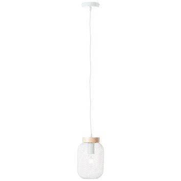 Illuminazione Brilliant Giada Lampada a sospensione Bianco, 1-Luce