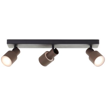 Illuminazione Brilliant Cadiz Faretto da soffitto LED Nero, 3-Luci