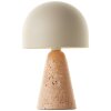 Lampada a forma di fungo  Illuminazione Brilliant Nalam Lampada da tavolo Beige, 1-Luce